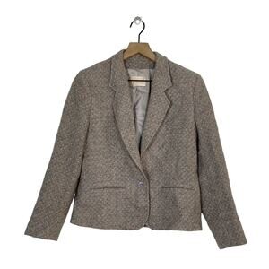 Vintage Pendleton Woolen Mills Womens Size 10 100% Wool Blazer Purple Lilac 90s